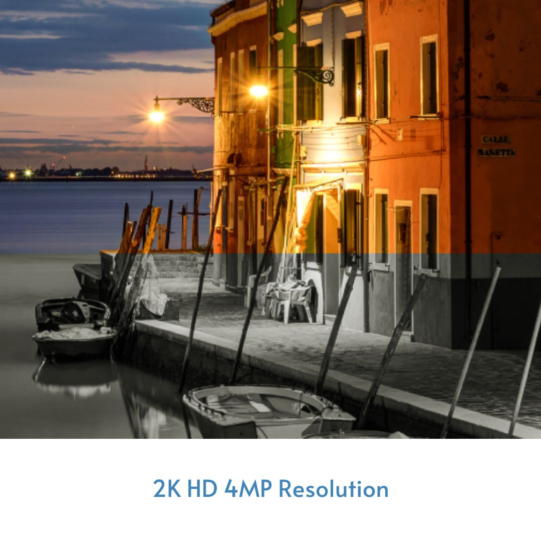 HiLook IPC-B640H-Z 4MP Wired PoE Security Camera | 4X Optical Zoom, Wide Angle Lens, Night Vision, IP67