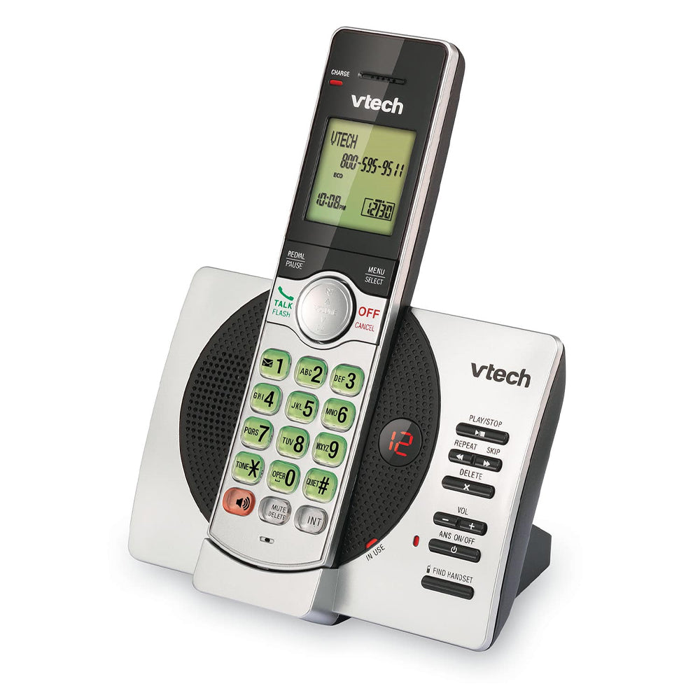VTech DECT 6.0 Cordless Phone with Answering System and Caller ID (CS6929) - Silver