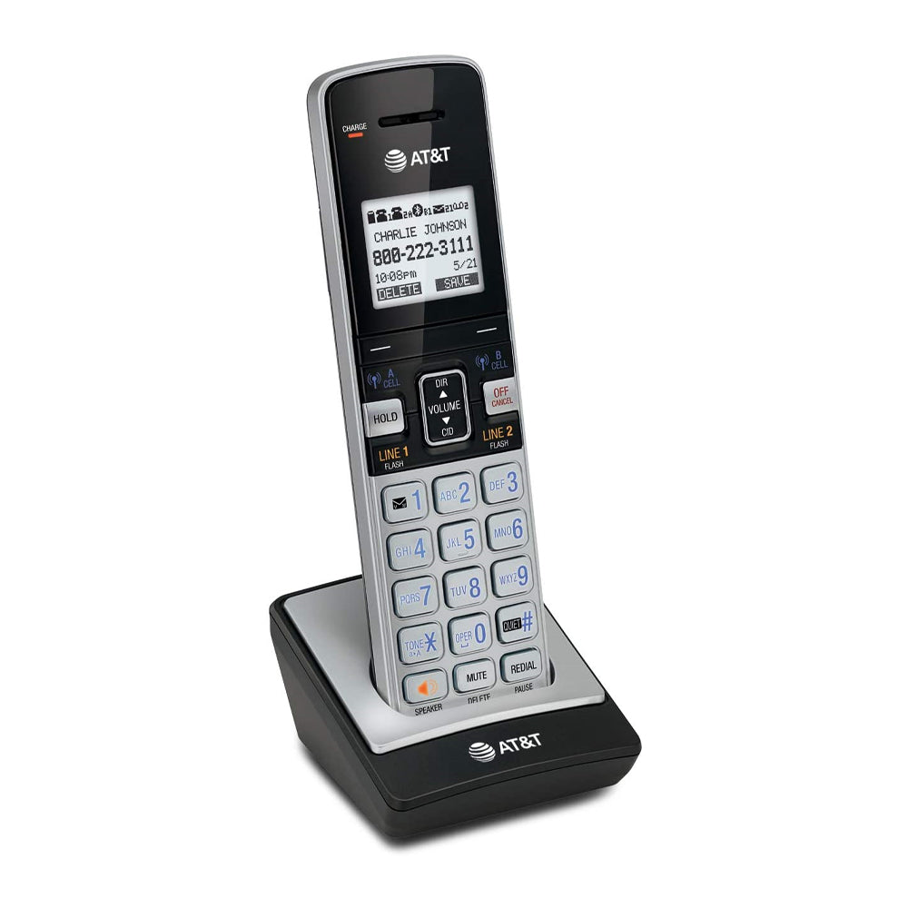 AT&T Accessory Handset with Caller ID/Call Waiting for TL86103, Silver/Black