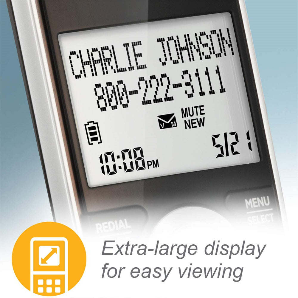 AT&T Accessory Handset with Caller ID/Call Waiting for TL86103, Silver/Black