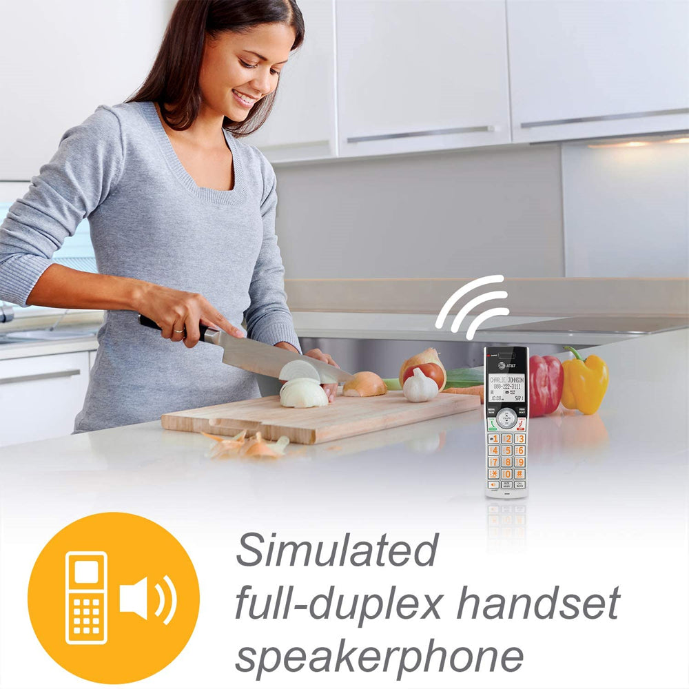 AT&T Accessory Handset with Caller ID/Call Waiting for TL86103, Silver/Black