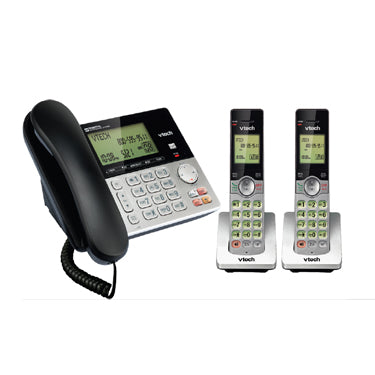 VTech 2-Handset DECT 6.0 Cordless Phone with Answering System and Caller ID (CS6949-2)