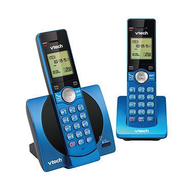 VTech 2-Handset DECT 6.0 Cordless Phone With Caller ID (CS6919-25) - Blue