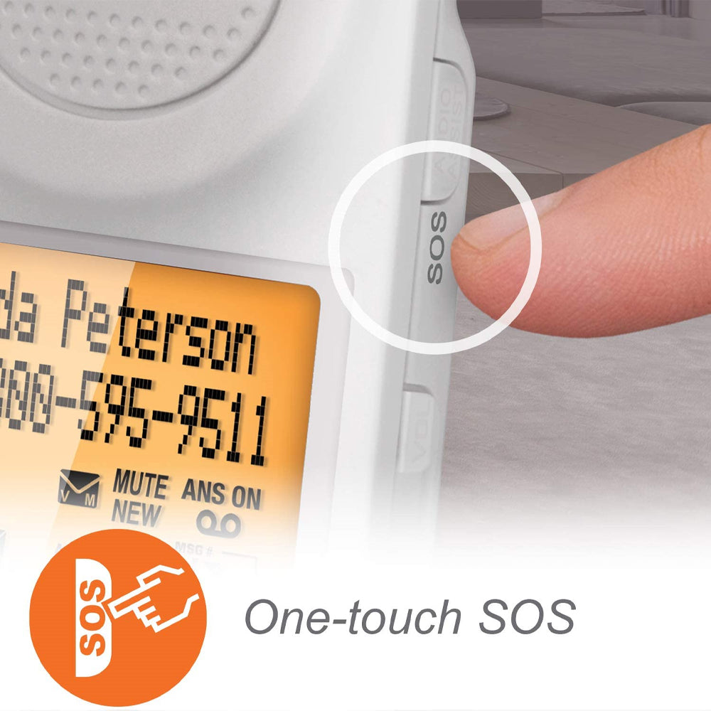 VTech CareLine 1-Handset DECT 6.0 Cordless Phone with Answering System (SN5127) - White