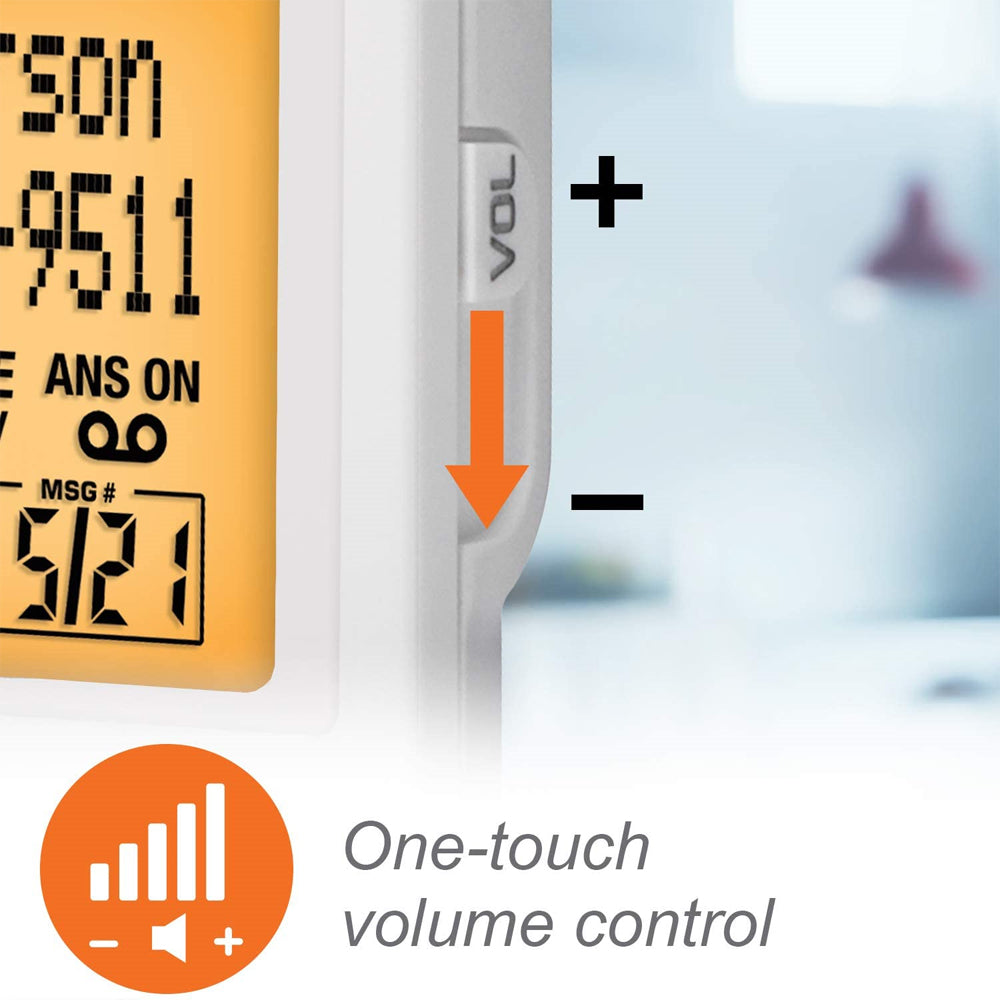 VTech CareLine 1-Handset DECT 6.0 Cordless Phone with Answering System (SN5127) - White