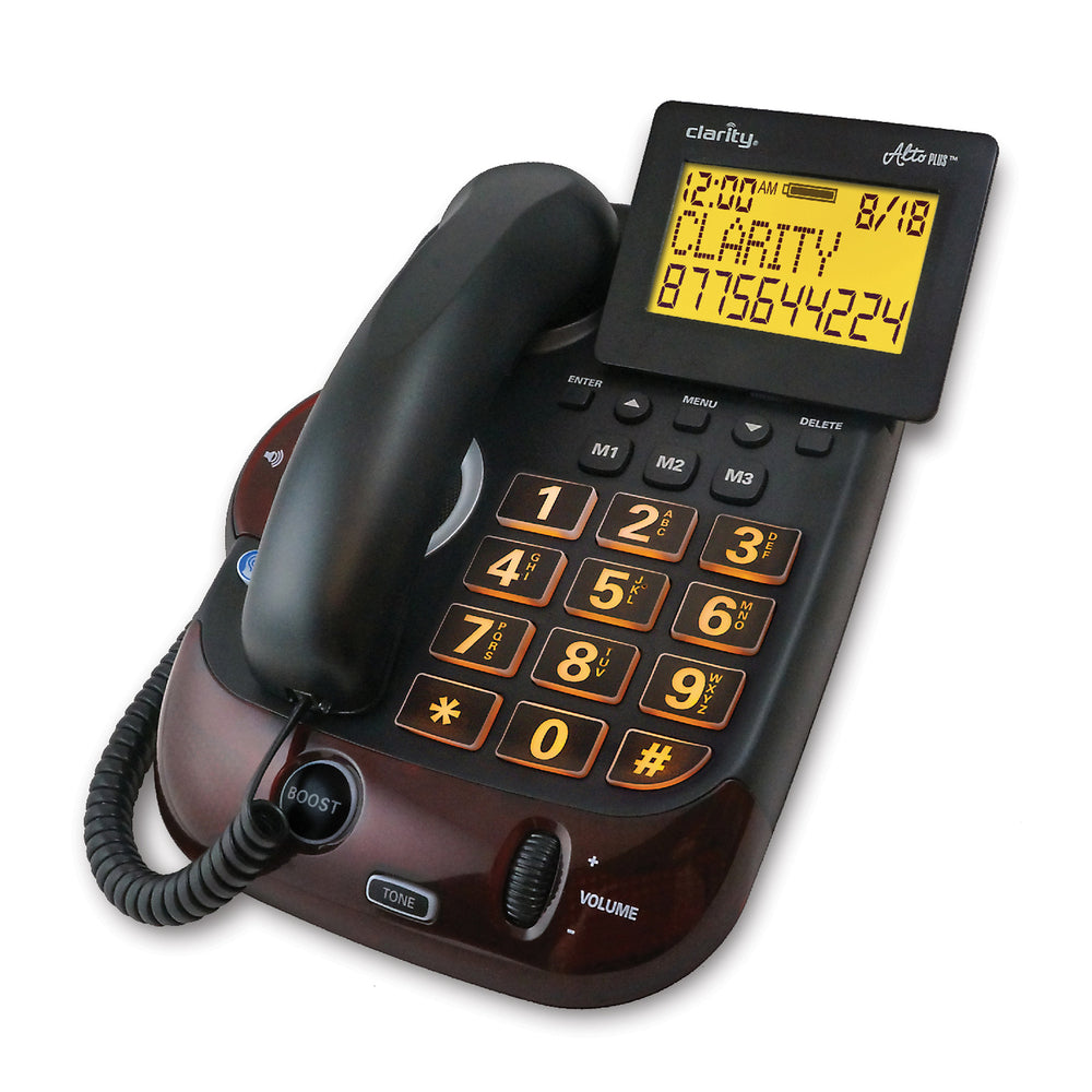Clarity Alto Plus Big Button Amplified Corded Phone with CID