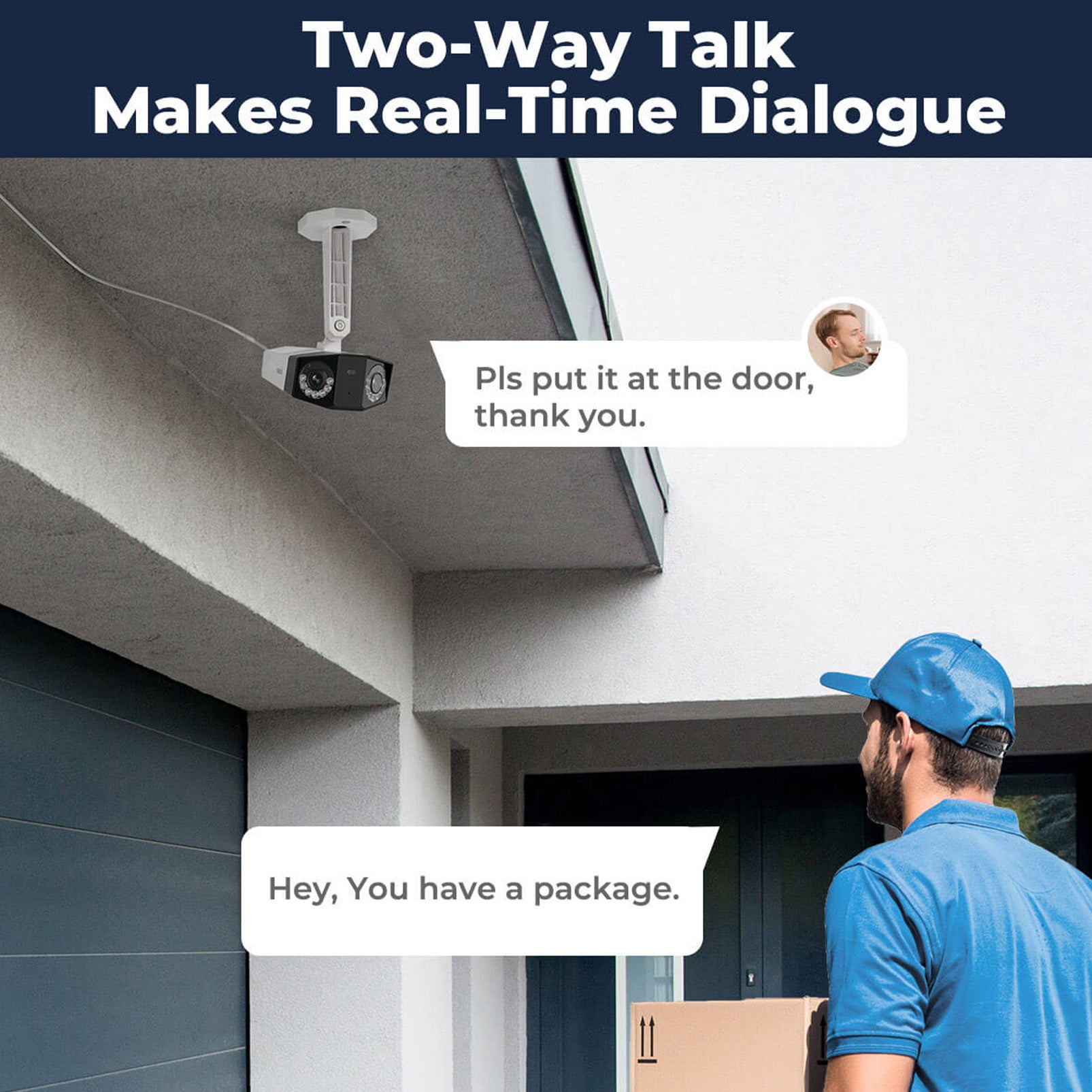 Reolink Duo 4MP Dual-Lens Outdoor Wired PoE Security Camera | 150 Degree Ultrawide View, Smart AI Person/Vehicle Notifications