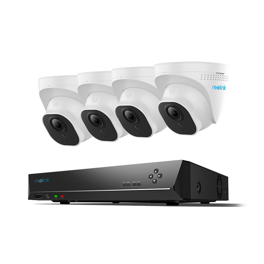 Reolink RLK8-800D4-A 8-Channel 4K PoE NVR Security Camera Kit | Person/Vehicle Detection, 2TB HDD Included (Up to 12TB HDD), IP67 Cameras