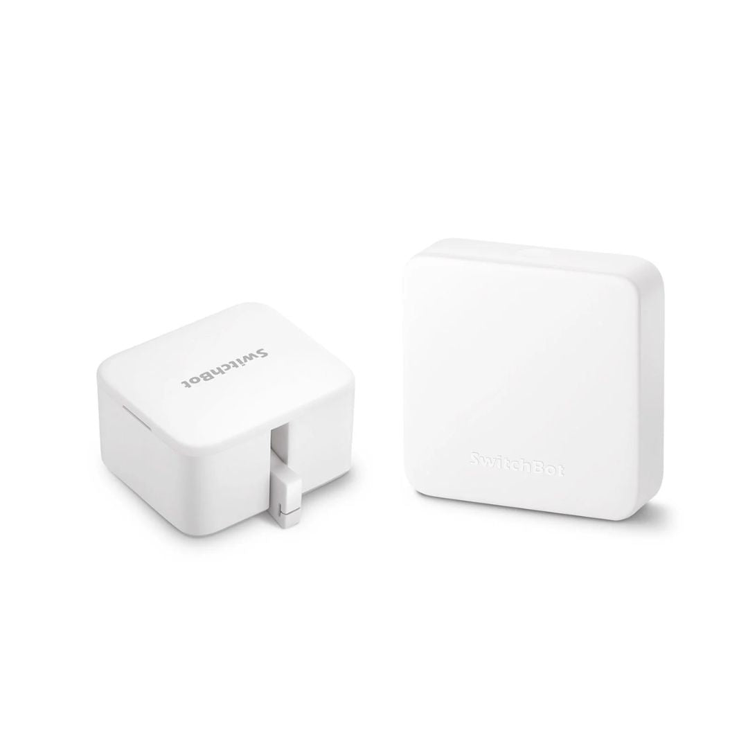 SwitchBot Bot with SwitchBot Hub Mini Bundle | Make it Compatible with Alexa, Google Home, IFTTT, Smart Switch Button Pusher - Wireless App or Timer Control