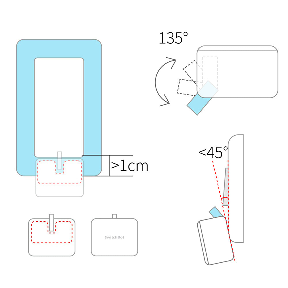 SwitchBot Bot | Smart Switch Pusher - Add SwitchBot Hub Mini to Make it Compatible w/ Alexa, Google Home, IFTTT