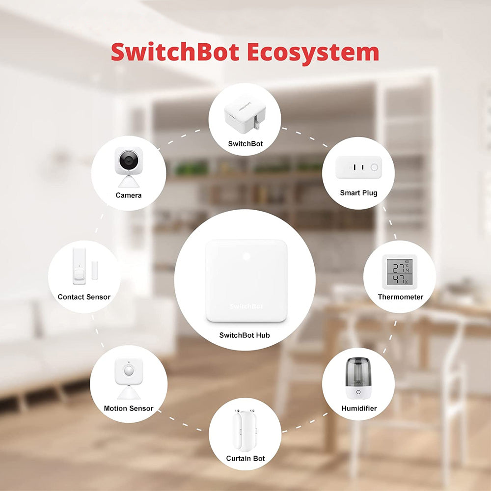 SwitchBot Hub Mini | Smart Remote - IR Blaster, Wi-Fi, Control TV, Air Conditioner, Compatible with Alexa, Google Home, IFTTT