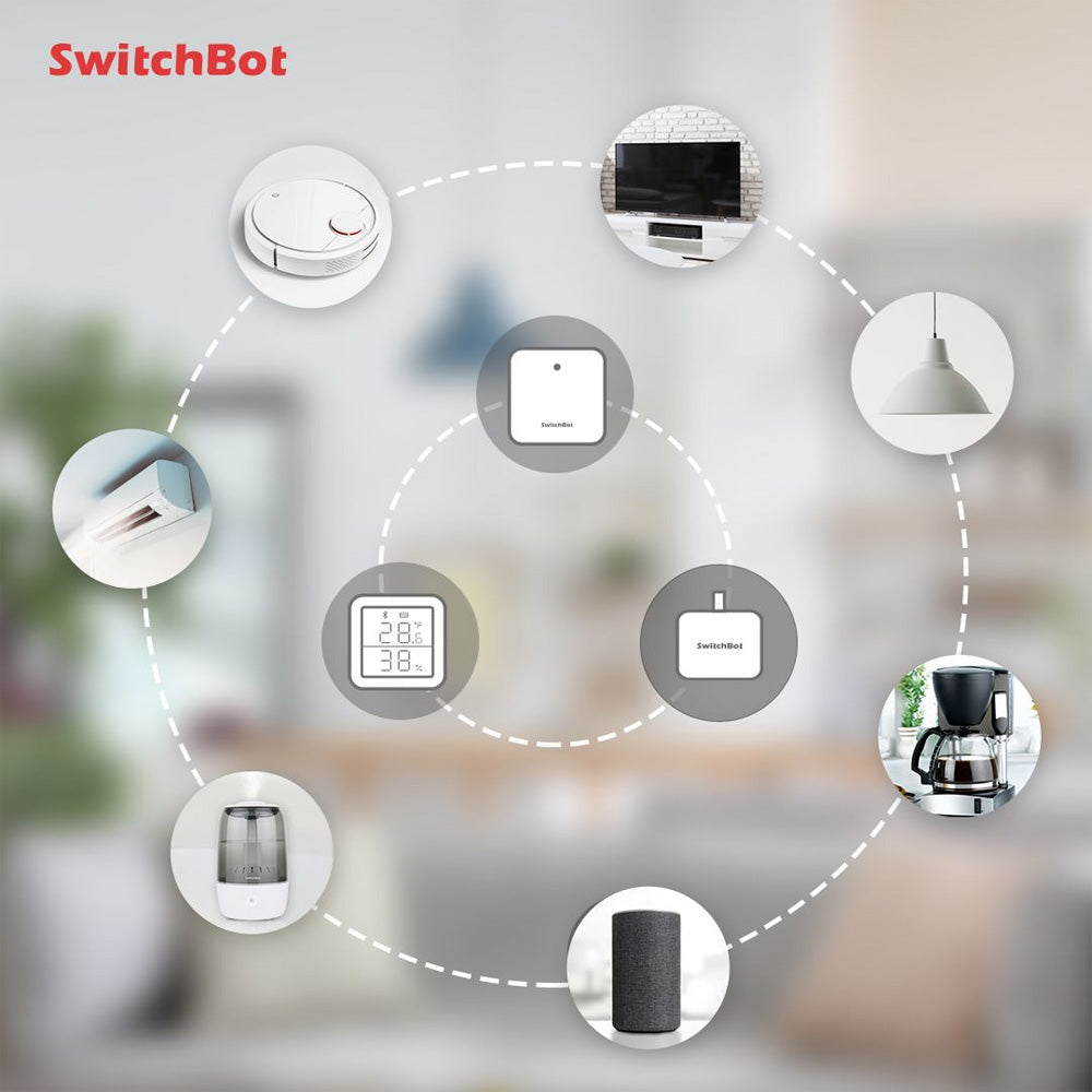 SwitchBot Hub Mini | Smart Remote - IR Blaster, Wi-Fi, Control TV, Air Conditioner, Compatible with Alexa, Google Home, IFTTT