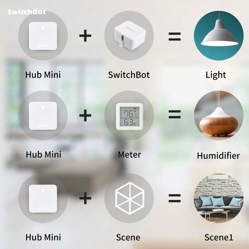 SwitchBot Hub Mini | Smart Remote - IR Blaster, Wi-Fi, Control TV, Air Conditioner, Compatible with Alexa, Google Home, IFTTT