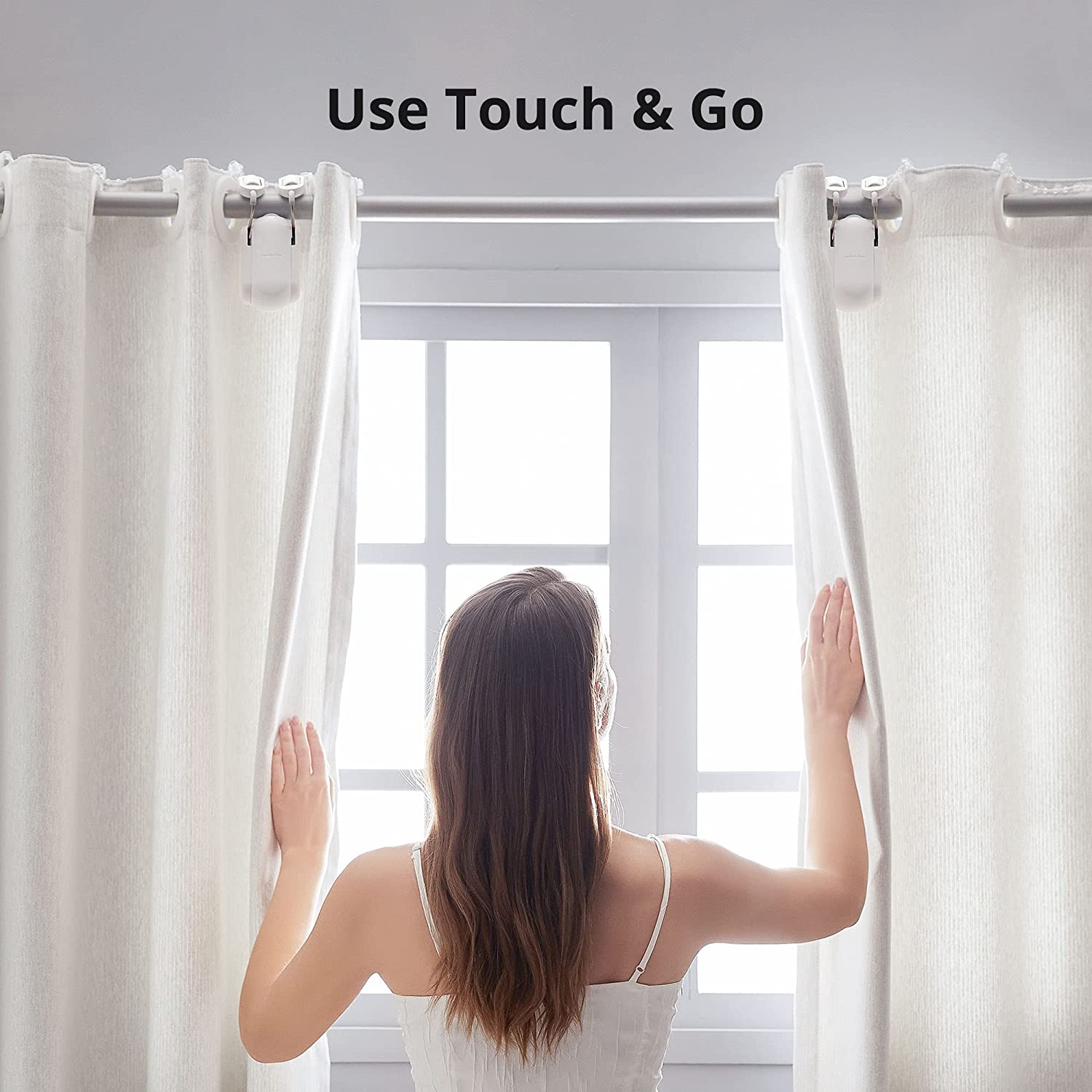 SwitchBot Curtain Bots with Solar Panel Bundle | Smart Electric Motor - Wireless App Automate Timer Control, Add SwitchBot Hub Mini to Make it Compatible with Alexa, Google Home, IFTTT