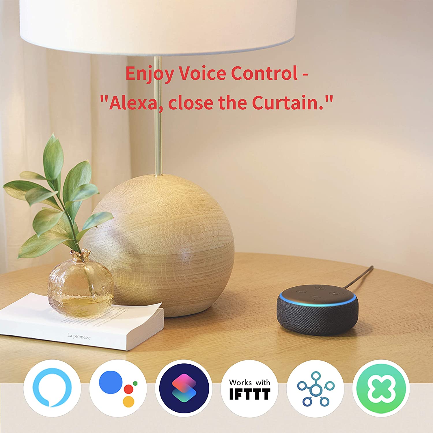 SwitchBot Curtain (U Rail) | Smart Curtain Controller - Add SwitchBot Hub Mini to Make it Compatible with Alexa, Google Home
