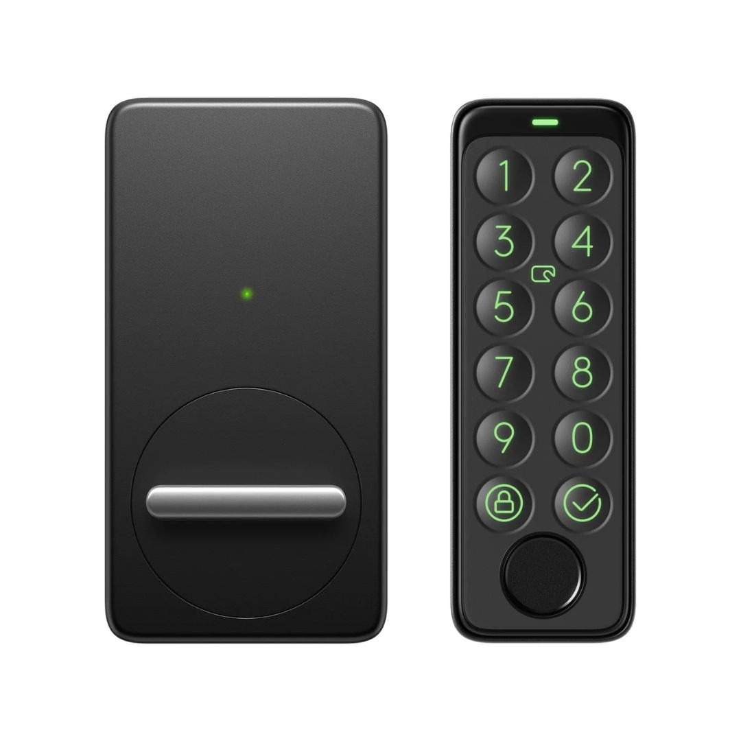 SwitchBot Lock with Keypad Touch Bundle | Smart Bluetooth Electronic Deadbolt, Keyless Entry Door Lock for Front Door, Compatible with WiFi Bridge (Sold Separately)