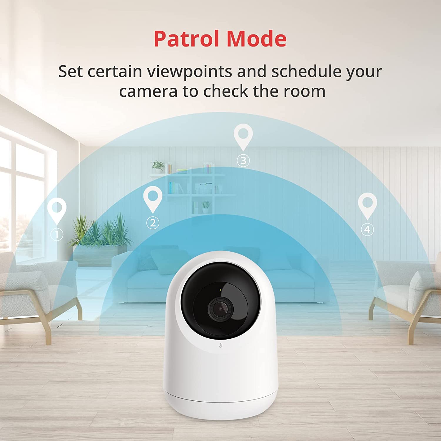 SwitchBot Pan/Tilt Cam 3MP Indoor Security Camera | Pan & Tilt with Auto Tracking, 2-Way Audio, Night Vision