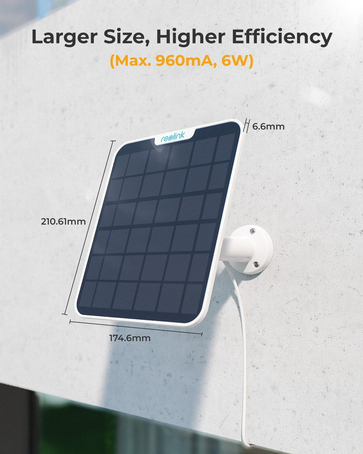Reolink Solar Panel 2 | Includes 4M Cable for Reolink Battery-Powered Cameras