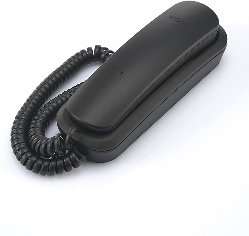Vtech (CD1103BK) Trimstyle Corded Telephone - Basic Corded Telephone / Slimline Phone (Black)