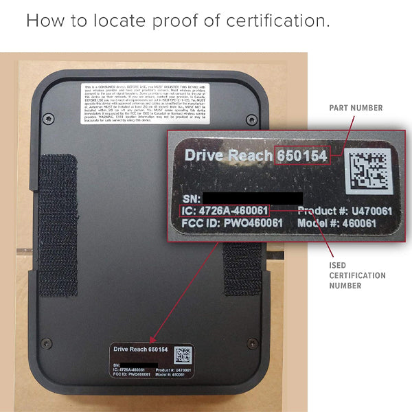 weBoost Drive Reach (650154) Cell Phone Signal Booster for Your Car, Truck, Van, or SUV -Bell, Rogers, Telus and many more - Enhance Your Cell Phone Signal