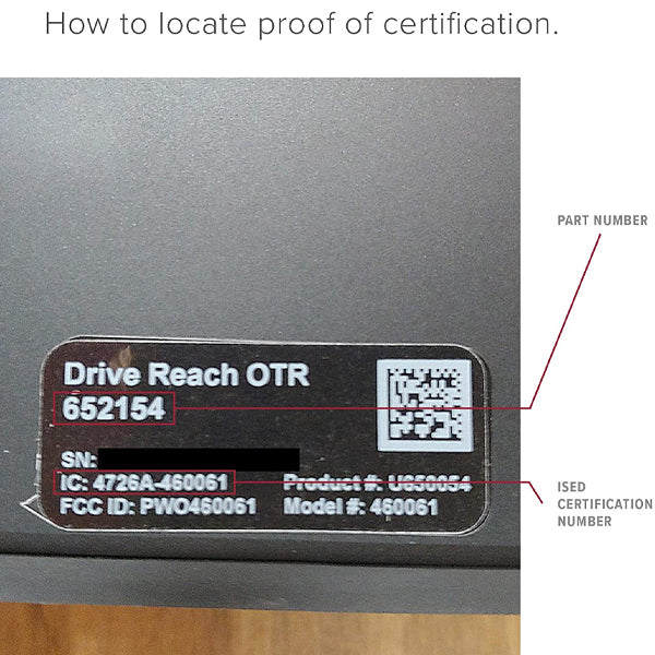 weBoost Drive Reach OTR (652154) Cell Phone Signal Booster Kit, All Canadian Carriers - Bell, Rogers, Telus & More | ISED Approved
