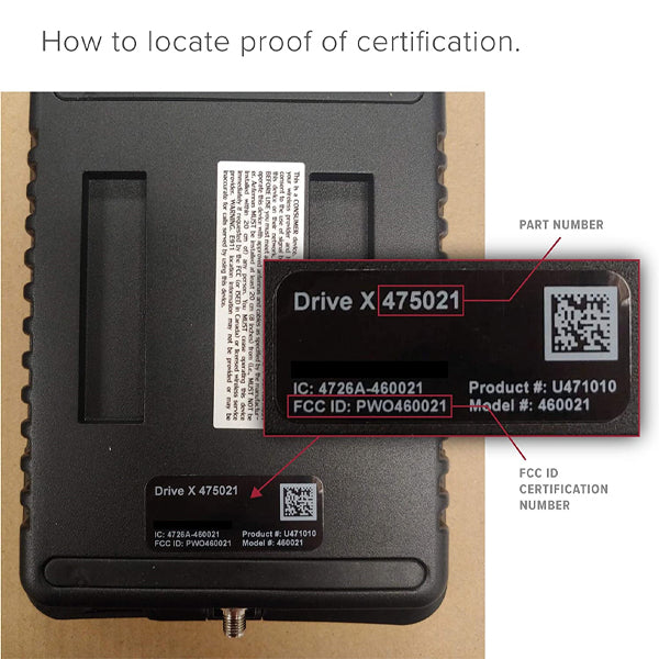 weBoost Drive X (655021) Vehicle Cell Phone Signal Booster | Car, Truck, Van, or SUV | U.S. Company | All Canadian Carriers - Bell, Rogers, Telus & More | ISED Approved