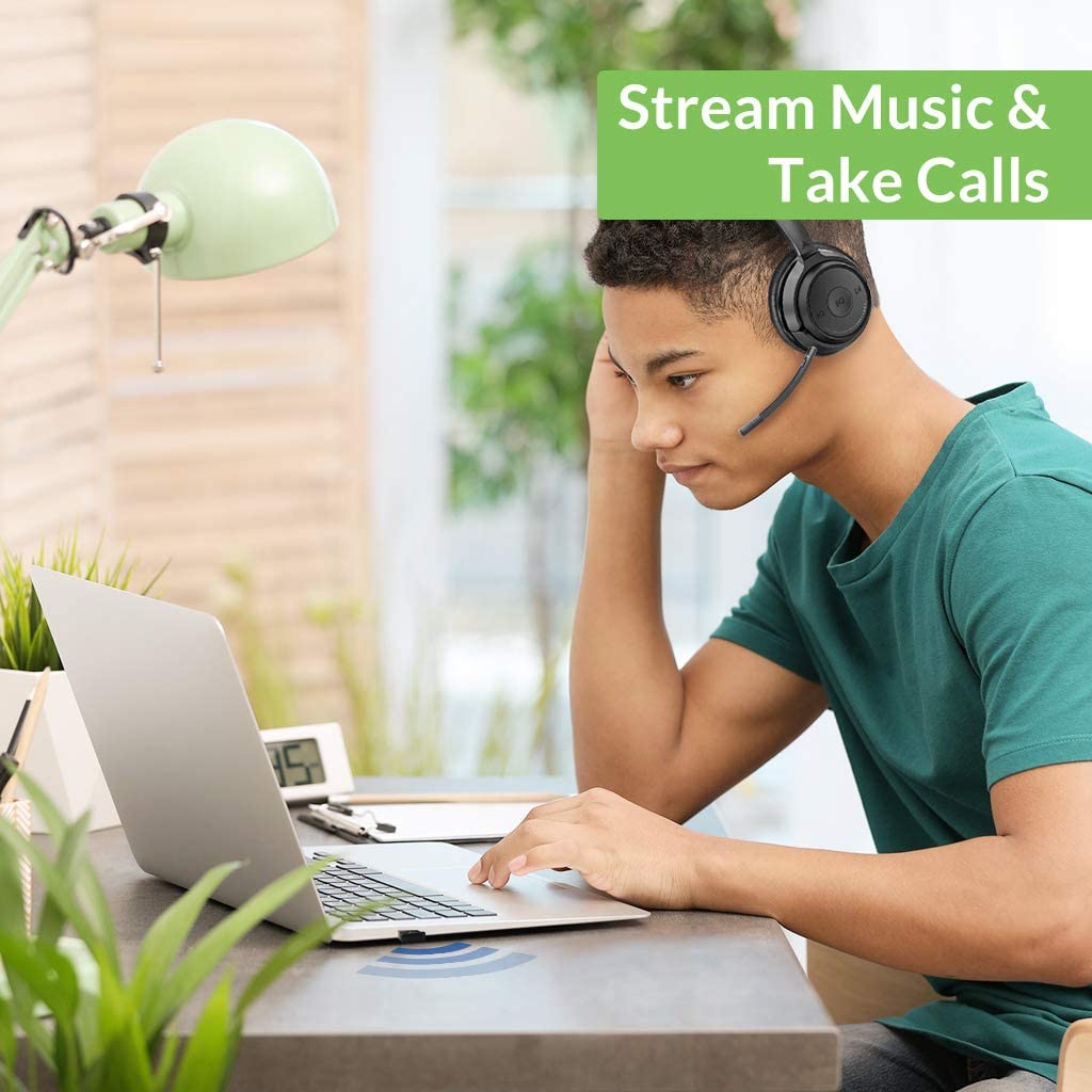 Avantree DG45 Bluetooth 5.0 USB Dongle | Bluetooth Adapter for Computer, Bluetooth Headphones Speakers Keyboard Mouse Printers Music & Calls