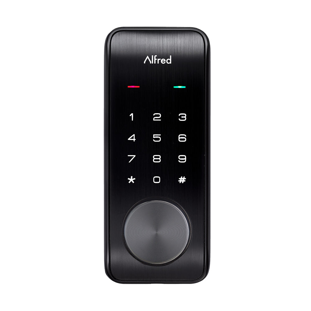 Alfred DB2-B Smart Door Lock Deadbolt Touchscreen Keypad, Pin Code + Key Entry + Bluetooth, Up to 20 Pin Codes