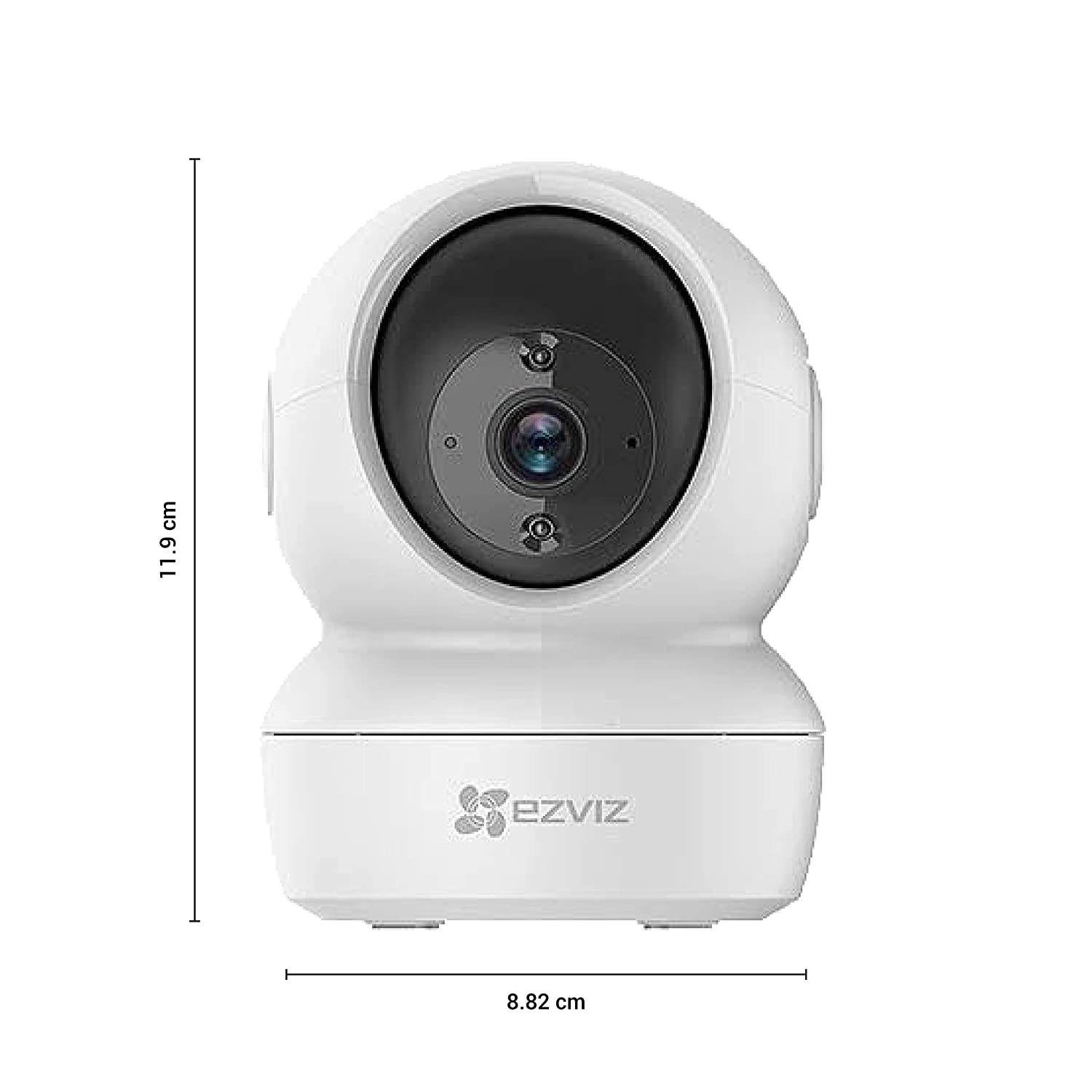 EZVIZ C6N 4MP Indoor WiFi Pan & Tilt Camera, Motion Detection with H.265 Video Technology, Smart Tracking, Smart Night Vision, Two-Way Talk - White