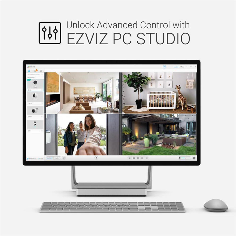 EZVIZ C6W 4MP WiFi Indoor Security Camera | Two-Way Audio, Pan & Tilt, Auto-Tracking, Smart AI Person Notifications, Night Vision