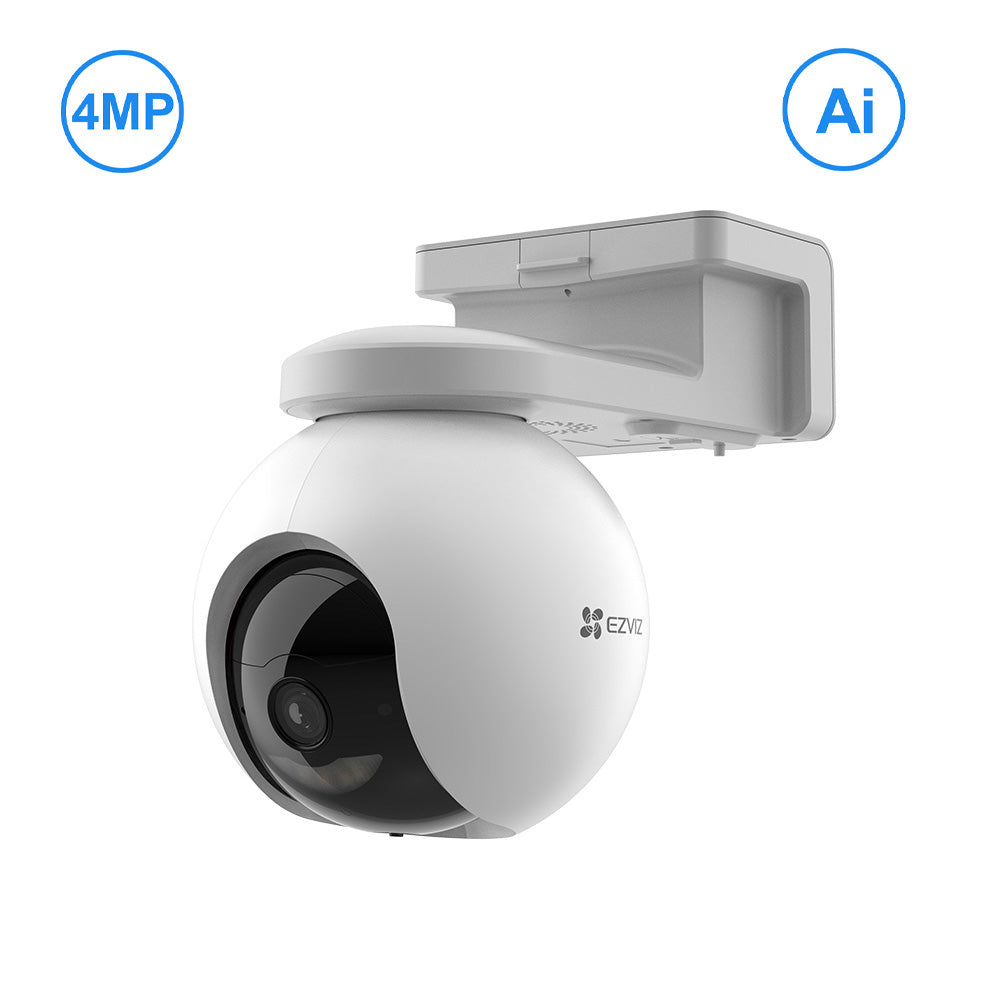 EZVIZ HB8 4MP Battery-Powered Outdoor WiFi Security Camera | Pan & Tilt, Auto-Tracking, Smart AI Person/Vehicle Notifications