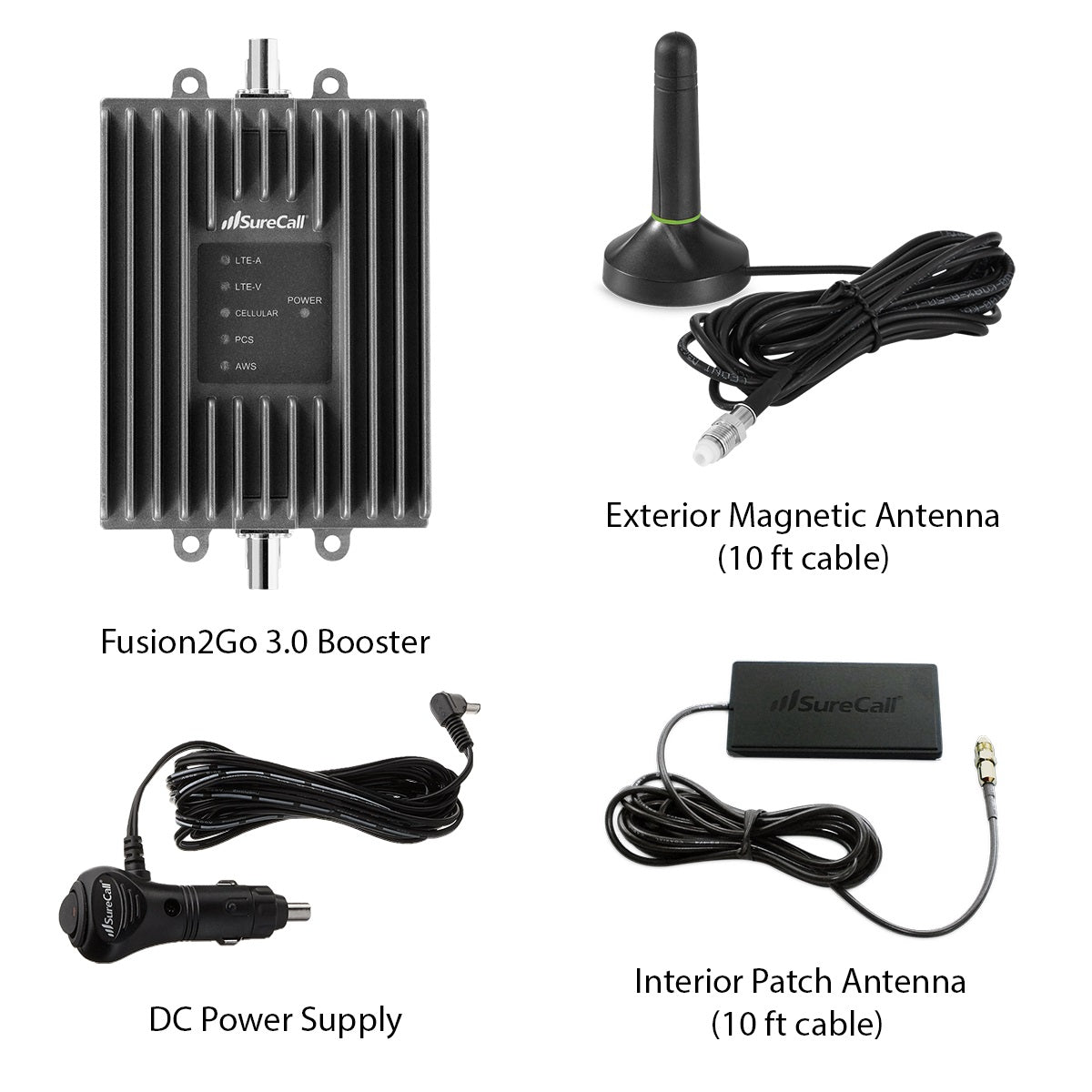 SureCall Fusion2Go 3.0 Vehicle Cell Signal Booster Kit, Boosts 3G/4G LTE for All Canadian Carriers | ISED Approved