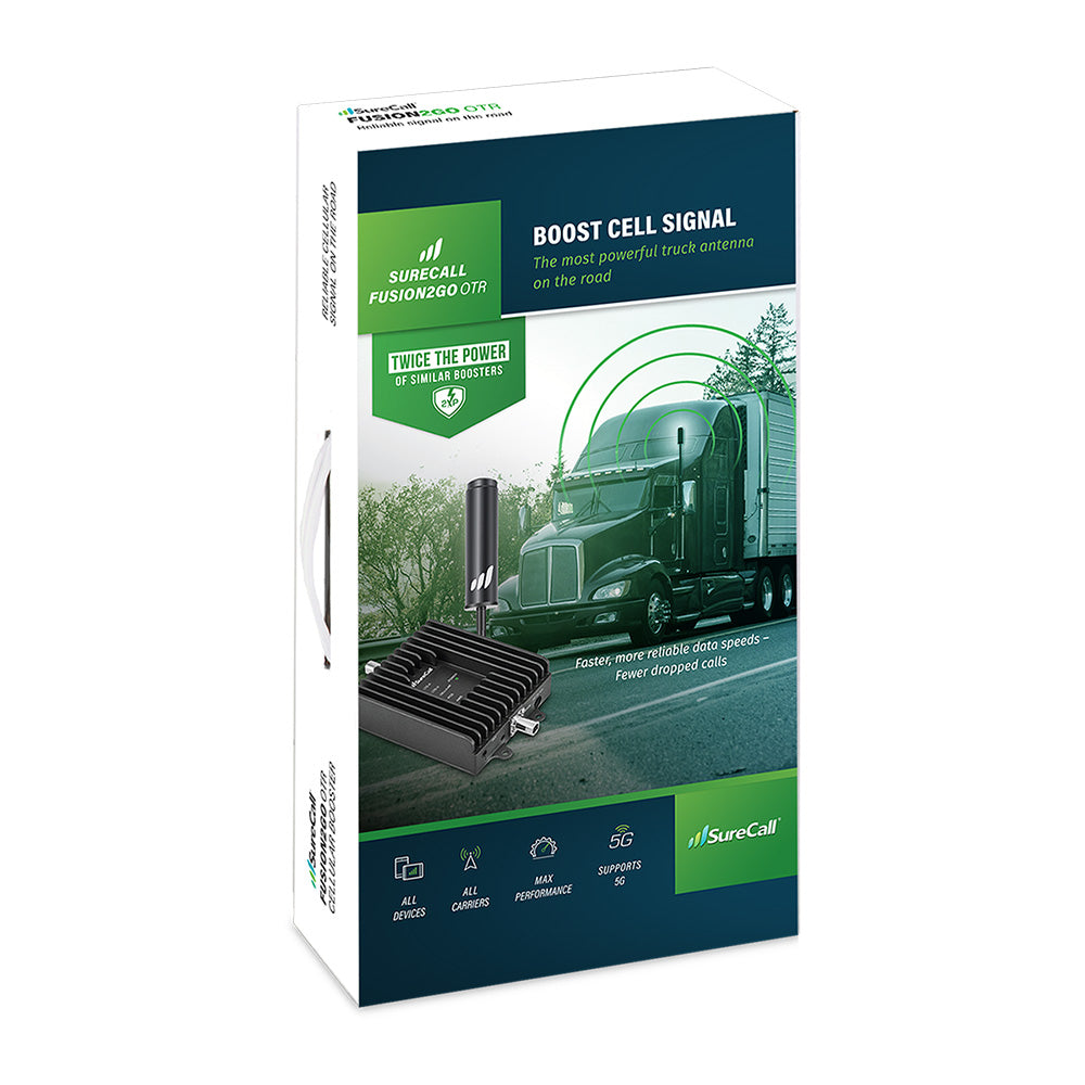 SureCall Fusion2Go 3.0 OTR Truck Cell Signal Booster Kit | Boosts 5G/4G LTE for All Canadian Carriers | ISED Approved