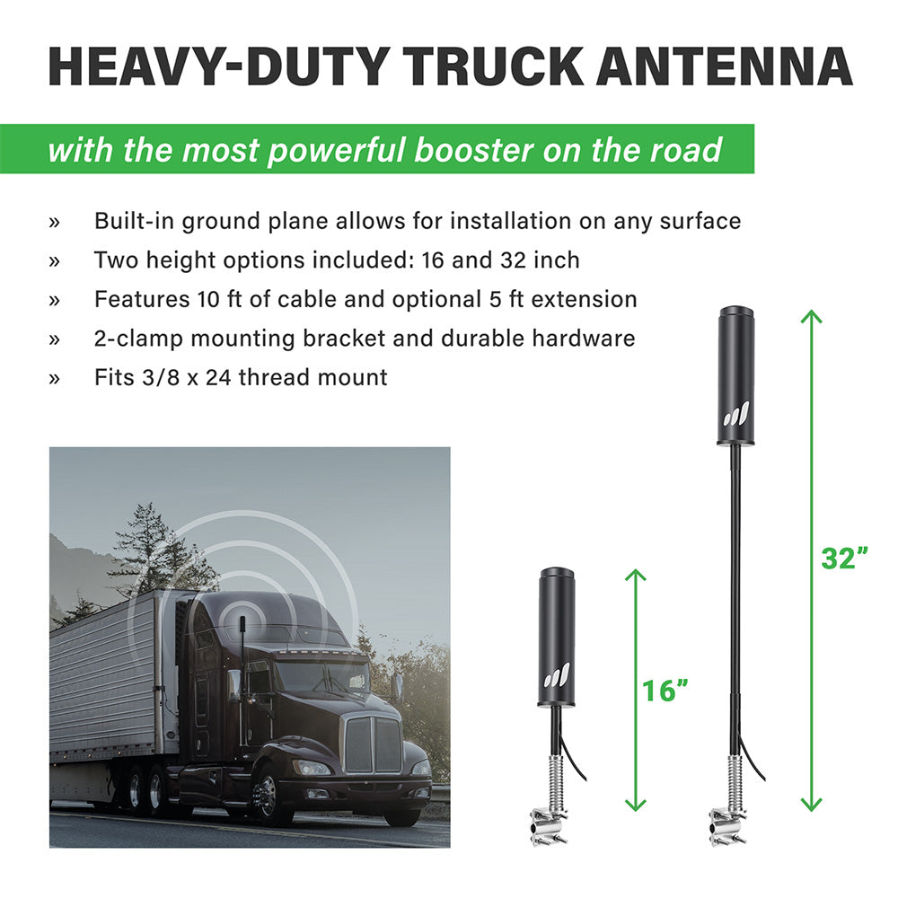SureCall Fusion2Go 3.0 OTR Truck Cell Signal Booster Kit | Boosts 3G/4G LTE for All Canadian Carriers | ISED Approved