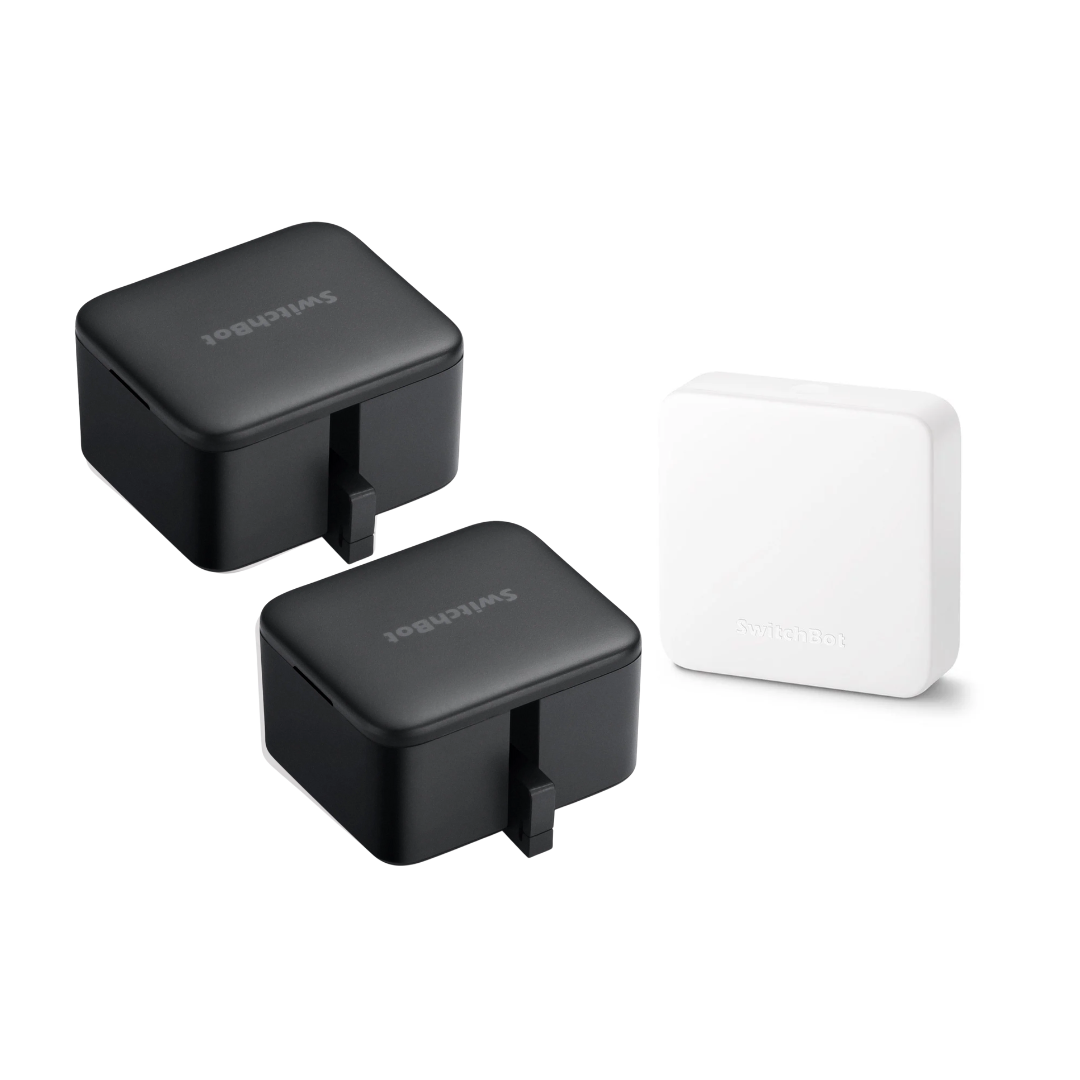 SwitchBot Bot with SwitchBot Hub Mini Bundle | Make it Compatible with Alexa, Google Home, IFTTT, Smart Switch Button Pusher - Wireless App or Timer Control