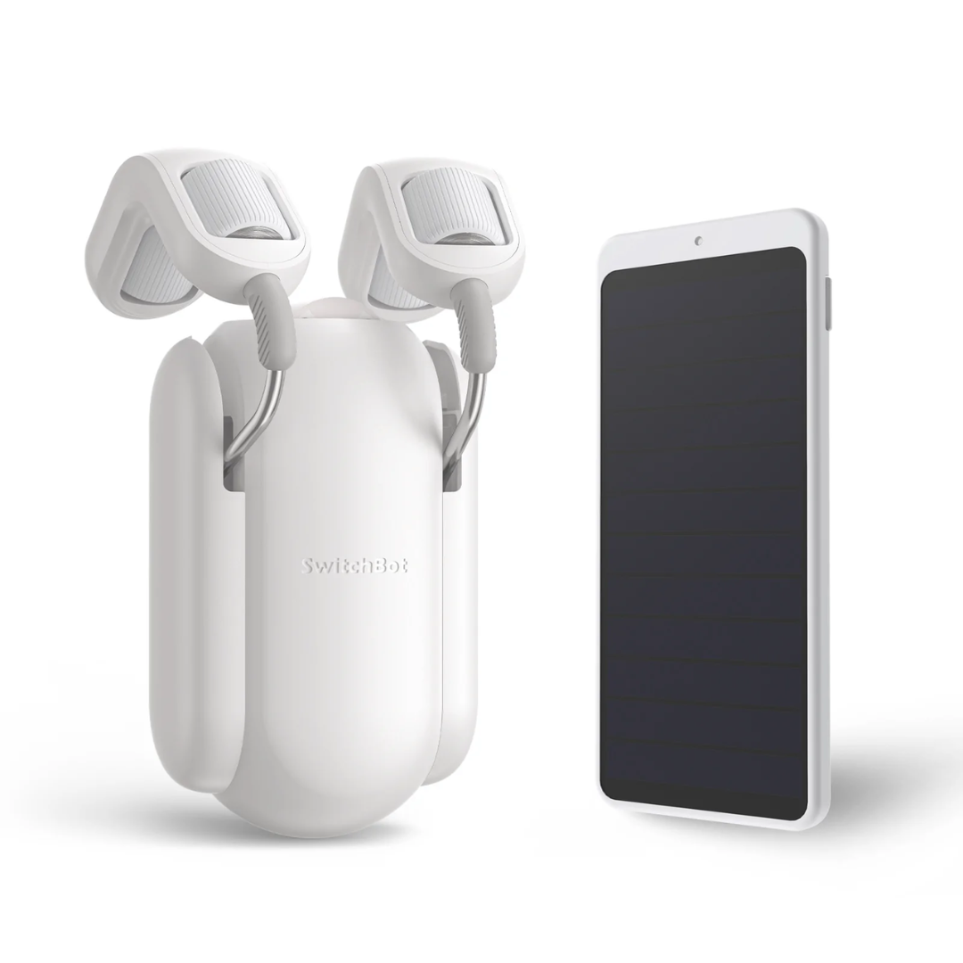SwitchBot Curtain Bots with Solar Panel Bundle | Smart Electric Motor - Wireless App Automate Timer Control, Add SwitchBot Hub Mini to Make it Compatible with Alexa, Google Home, IFTTT