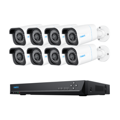 Reolink RLK16-800B8 16-Channel 4K PoE NVR Security Camera Kit | Person/Vehicle Detection, 4TB HDD Included (Up to 12TB HDD), IP67 Cameras