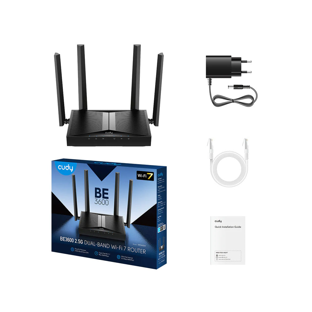 Cudy WR3600H BE3600 2.5G Wi-Fi 7 Router