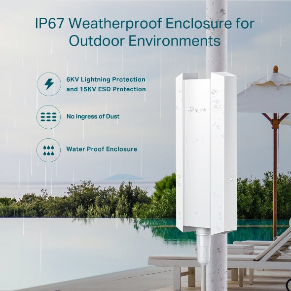 TP-Link Omada EAP650-Outdoor AX3000 Indoor/Outdoor WiFi 6 Access Point