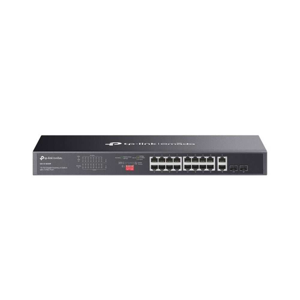 TP-Link Omada DS1018GMP 18-Port Gigabit Unmanaged Rackmount Switch with 16-Port PoE+