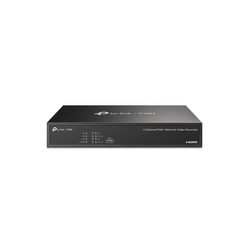 TP-Link VIGI NVR1004H-4P-2TB 4-Channel 16MP PoE+ NVR with 2TB HDD