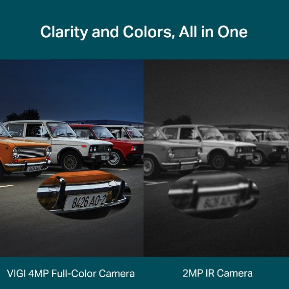 TP-Link VIGI VIGI C540(4mm) 4MP Full-Color Pan & Tilt PoE Camera