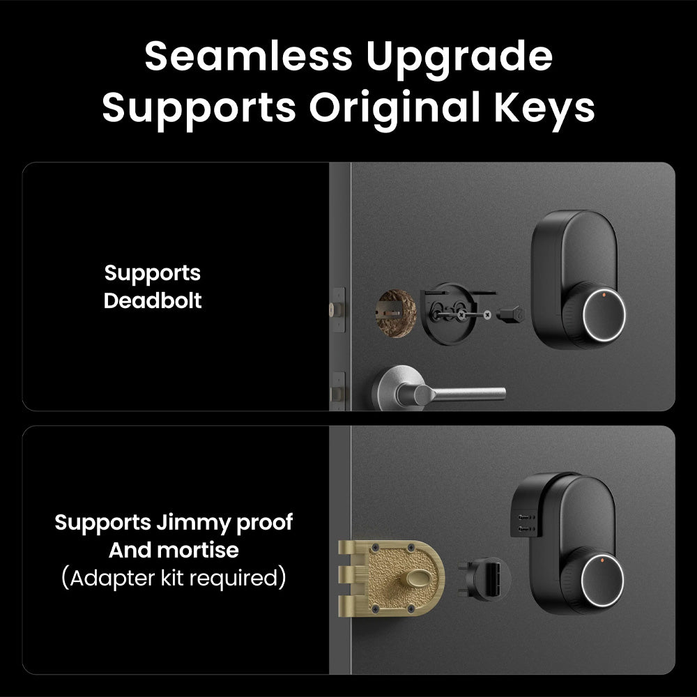SwitchBot Lock Ultra | Fingerprint Smart Lock with Auto-Lock, Quiet Mode, 17 Unlock Methods & Matter Support