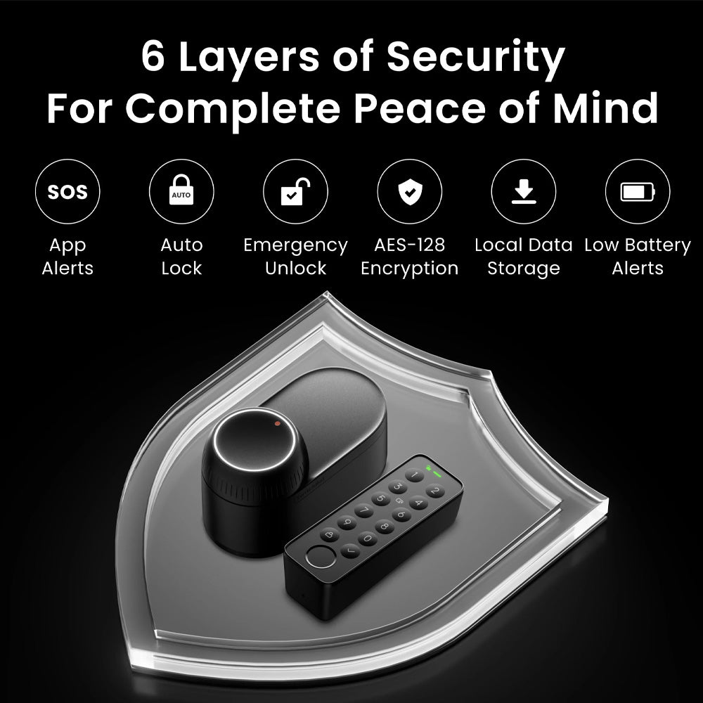 SwitchBot Lock Ultra | Fingerprint Smart Lock with Auto-Lock, Quiet Mode, 17 Unlock Methods & Matter Support