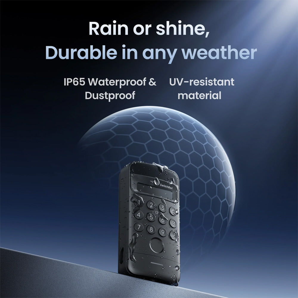 SwitchBot Lock Ultra with Keypad Vision Bundle| Fingerprint Smart Lock with Auto-Lock, Quiet Mode, 17 Unlock Methods & Matter Support (Copy)