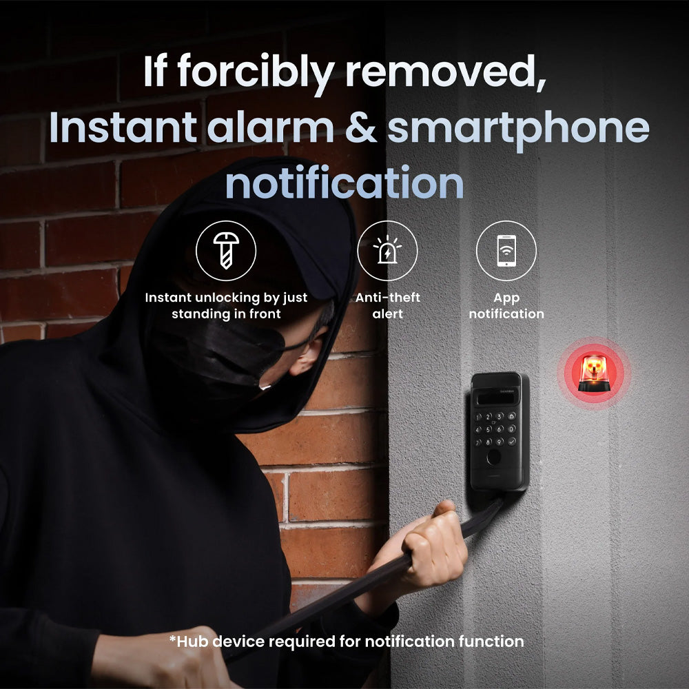 SwitchBot Lock Ultra with Keypad Vision Bundle| Fingerprint Smart Lock with Auto-Lock, Quiet Mode, 17 Unlock Methods & Matter Support (Copy)