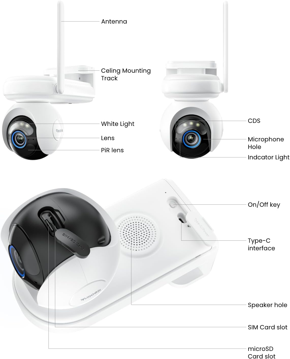 Reolink Altas Go PT 4MP Battery-powered ColorX 4G Camera