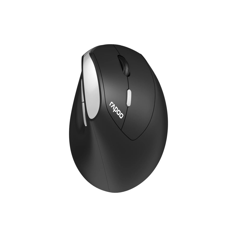 Rapoo EV250 Silent Vertical Ergonomic Wireless Optical Mouse, Black