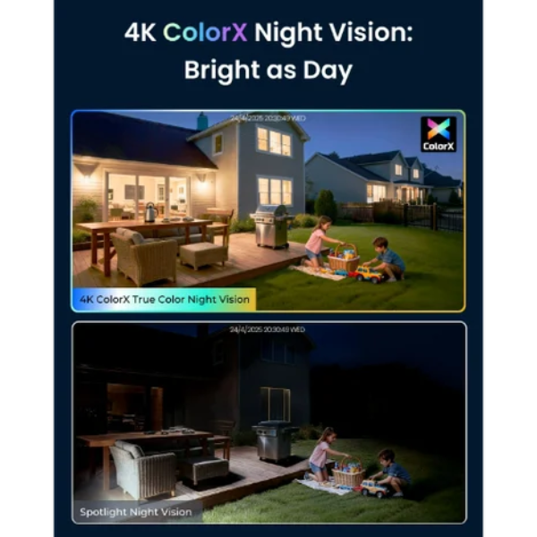 Reolink ColorX CX820 8MP PoE Turret Camera with True Full-Color Night Vision