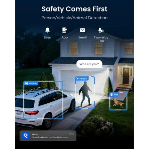 Reolink ColorX CX820 8MP PoE Turret Camera with True Full-Color Night Vision
